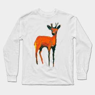 artsy deer Long Sleeve T-Shirt